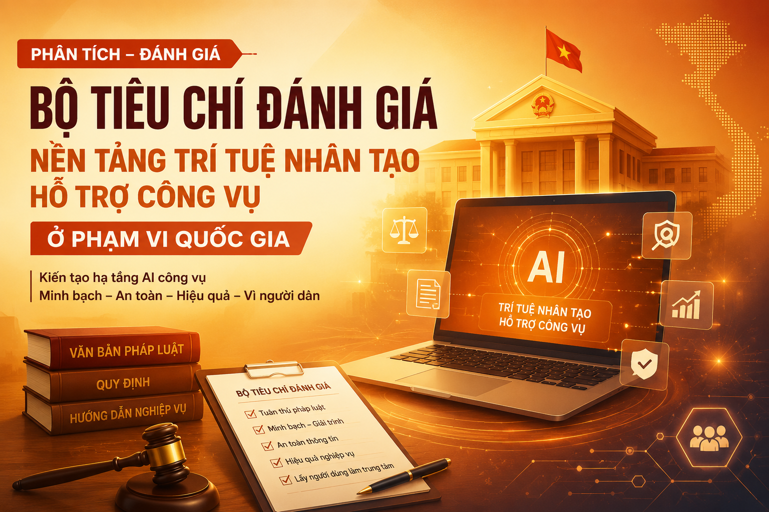 Bộ tiêu chí Đánh giá nền tảng trí tuệ nhân tạo hỗ trợ công vụ ở phạm vi quốc gia: bước đi tiên phong trong kiến tạo hạ tầng AI phục vụ quản trị nhà nước số